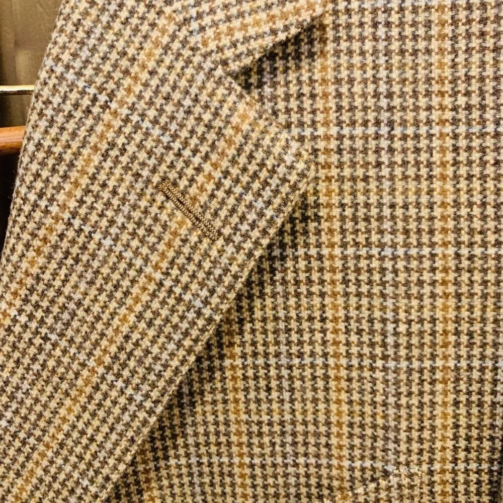 Ermenegildo Zegna Trofeo Tweed Wool Blend EU 54 Sport Coat Blazer Size Large
